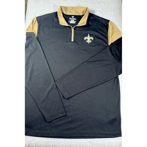 New Orleans Saints Fanatics 1/4 Zip Pullover Men's Large Lightweight Jacket‎
